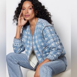 Free People Quilted Cardi Jacket